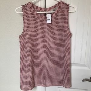 Loft Floral Print Blouse Tank